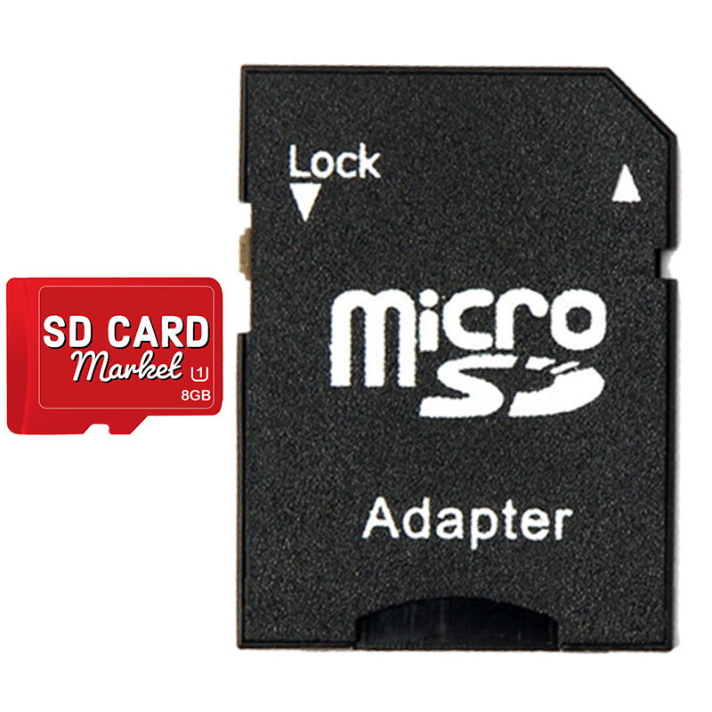 SD Card Market TF and Adapter 8GB